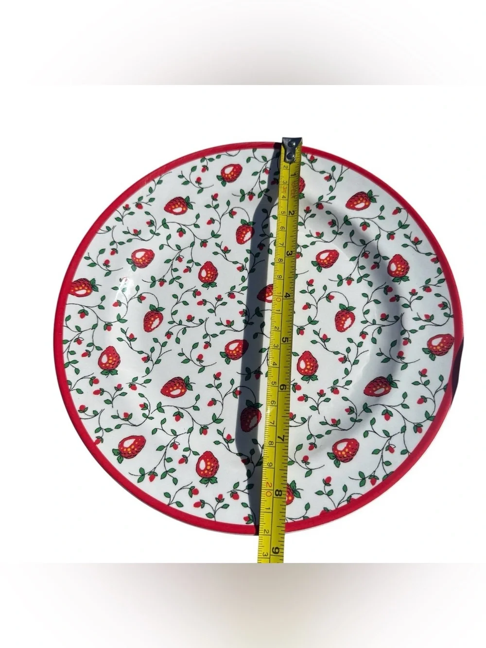 Sur La Table Wild Strawberry Melamine Plates Set of 8 Dinner Salad Cottagecore